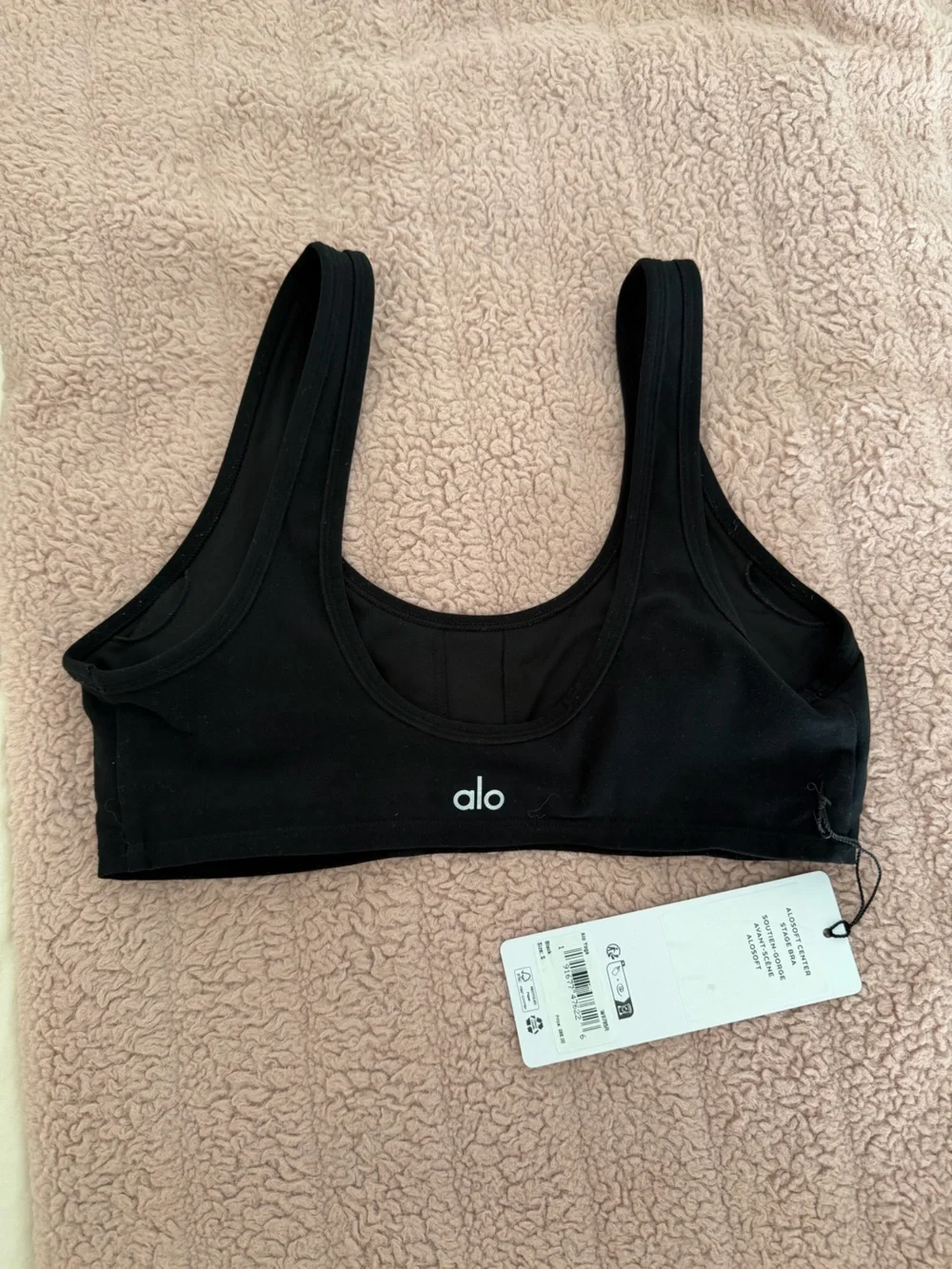 Alosoft Center Stage Bra Black